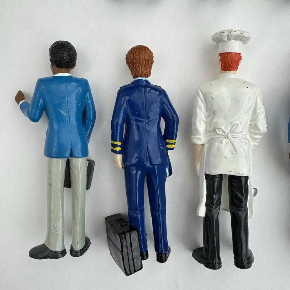 11 Vtg‎ Lakeshore Learning Career Figures Fireman Chef Doctor Teacher Police….
